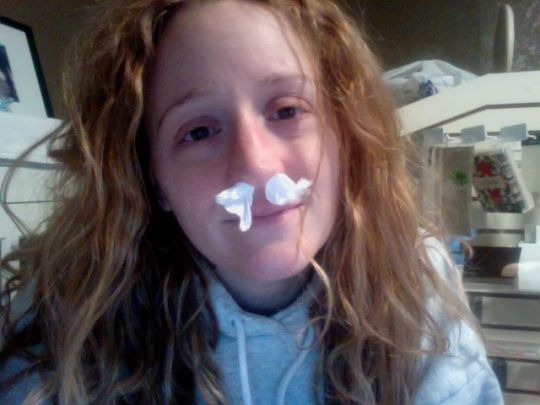 Sick with issues and tissues (up my nose)